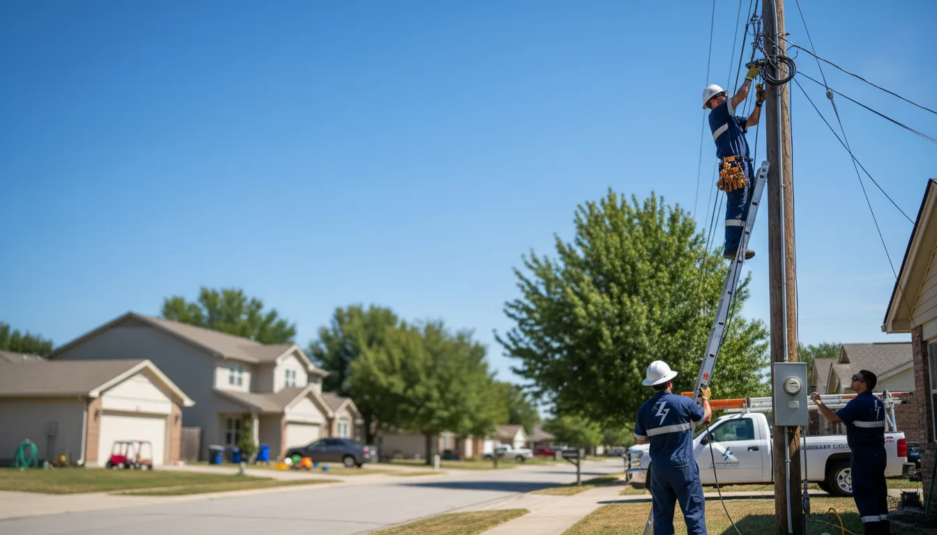 Residential electrician providing installation services in Jeanerette, LA